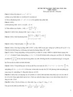 Đề và đáp án thi thử môn toán THPT tham khảo thi đại học (3) 