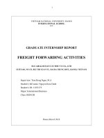 Báo cáo thực tập tiếng anh GRADUATE INTERNSHIP REPORT FREIGHT FORWARDING ACTIVITIES 