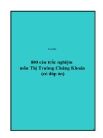 trắc nhiệm thị trường chứng khoán có đáp án