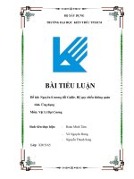 BÀI TIỂU LUẬN VẬT LÝ ĐẠI CƯƠNG - NGUYEN LY GALILE- ĐẠI HỌC KIẾN TRÚC TPHCM