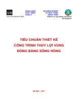TIÊU CHUẨN THIẾT KẾ CÔNG TRÌNH THỦY LỢI VÙNG ĐỒNG BẰNG SÔNG HỒNG