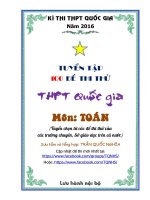 tuyển tập 100 đề thi thử vào THPT năm 2016 có đáp án