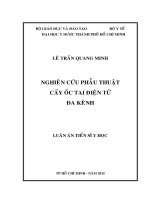 Nghiên cứu phẫu thuật cấy ốc tai điện tử đa kênh