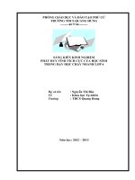 The Duc 6  Sáng kiến kinh nghiệm môn chạy nhanh