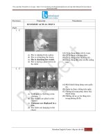 200 câu ôn tập TOEIC có đáp án có giải  thích , tiếng Việt