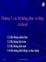 các hệ thống phục vụ động cơ diesel