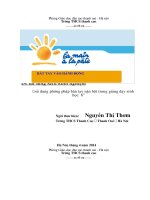 sử dụng phương pháp bàn tay nặn bột trong giảng dạy sinh học 6 