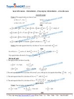 bai tap nguyen ham tich phan ung dung tinh dien tich the tich co loi giai