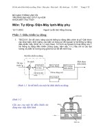 Đề Thi Môn Tự động ĐiệnMáy lạnhMáy phụ