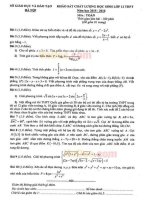Đề và đáp án thi thử môn toán THPT tham khảo thi đại học (32) 