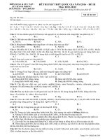 De bien soan on thi THPT quoc gia  muc do kha