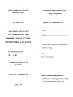 An investigation into linguistic features of participants in the processes in english and vietnamese from the functional grammar aspect