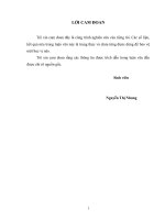 Ảnh hưởng của biến động giá cả đến sản xuất và thu nhập từ nông nghiệp của các hộ nghèo trên địa bàn xã xuân vinh, huyện thọ xuân, tỉnh thanh hóa