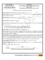 25 đề thi thử toán  tháng 3   có đáp án chi tiết