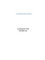 Làm quen với Mathcad