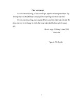 Đánh giá hiệu quả kinh tế mô hình nuôi trồng thuỷ sản trên đất trũng của xã trung kênh, huyện lương tài, tỉnh bắc ninh