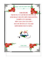 NỘI DUNG VÀ TẬP HỒ SƠ CHUYÊN ĐỀ SINH HOẠT CHUYÊN MÔN THEO HƯỚNG  NGHIÊN CỨU BÀI HỌC MÔN TẬP LÀM VĂN LỚP 3  ĐẦY ĐỦ HỒ SƠ LƯU TÀI LIỆU KIỂM ĐỊNH CHẤT LƯỢNG