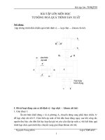 BÀI TẬP LỚN MÔN HỌC  TỰ ĐỘNG HOÁ QUÁ TRÌNH SẢN XUẤT