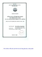 TỔNG QUAN về PHƯƠNG PHÁP xác ĐỊNH gốc tự DO và các DẠNG HOẠT ĐỘNG của CHÚNG 