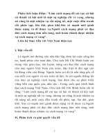 Phân tích luận điểm “làm cách mạng để cải tạo xã hội cũ thành xã hội mới là một sự nghiệp rất vẻ vang, nhưng nó cũng là một  