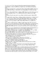 Tổ chức sở hữu trí tuệ thế giới thông tin tổng quan