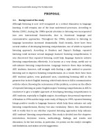 PROPOSAL of The effects of repeated listening on junior English majors’ listening comprehension
