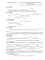 đề THI toán  THPT QUỐC GIA(mới)