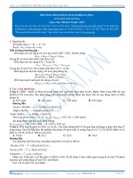 Phương pháp bảo toàn khối lượng