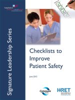 Check list to improve patient safety ENG