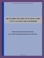 CHUẨN THIẾT YẾU QUỐC TẾ VỀ CHẤT LƯỢNG Y TẾ VÀ AN TOÀN CHO NGƯỜI BỆNH
