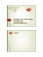 về chiến lược truyền thông của bệnh viện