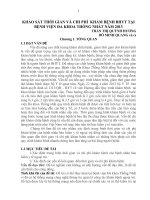 KHẢO SÁT THỜI GIAN VÀ CHI PHÍ KHÁM BỆNH BHYT TẠI BỆNH VIỆN ĐA KHOA THỐNG NHẤT NĂM 2013