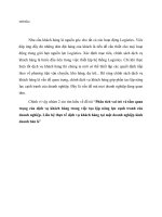 vai trò và tầm quan trọng của logistic tại một doanh nghiệp bán lẻ- thế giới di động