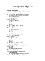 Nội dung thiết kế xưởng cơ khí