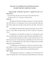 Đánh giá tỷ lệ nhiễm giun sán đường ruột 06 xã ven biển tỉnh Thừa Thiên Huế năm 2011