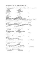 Trắc nghiệm 20 câu Tiếng Anh lớp 11