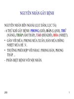 Bài giảng nguyên nhân gây bệnh theo y học cổ truyền