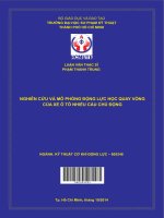 Nghiên cứu và mô phỏng động lực học quay vòng của xe ô tô nhiều cầu chủ động