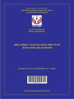 Nghiên cứu thiết kế chế tạo điều khiển không dây hệ thống nâng hạ kính