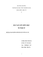 Thiết kế MẠCH DỒNG HỒ BẤM GIÂY DÙNG IC SỐ