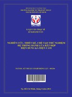 Nghiên cứu, thiết kế, chế tạo thử nghiệm hệ thống đánh lửa kết hợp điện dung và điện cảm