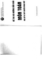 ĐỀ THI VÀ HƯỚNG DẪN GIẢI MÔN TOÁN VÀO LỚP 10 TRUNG HỌC PHỔ THÔNG CHUYÊN NGOOAIJ NGỮ