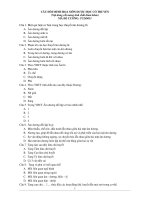 Câu hỏi minh họa môn dược học cổ truyền