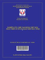 Nghiên cứu chế tạo băng thử máy phát điện trên ô tô có giao tiếp máy tính