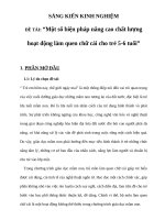 ĐỀ tài “một số biện pháp nâng cao chất lượng hoạt động làm quen chữ cái cho trẻ 5 6 tuổi” 