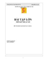 Báo cáo BÀI TẬP LỚN MÔN KĨ THUẬT SỐ: THIẾT KẾ Mạch đếm xe ra vào