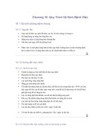 tài liệu về xây dựng quy trình vệ sinh trong bệnh viện