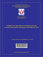 Nghiên cứu hệ thống cảnh báo tốc độ an toàn chủ động ứng dụng GPS trên xe máy
