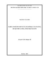 NGHỀ LÀM BÁNH CHƯNG Ở LÀNG BỜ ĐẬU, XÃ CỔ LŨNG, HUYỆN PHÚ LƯƠNG, TỈNH THÁI NGUYÊN