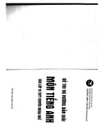 ĐỀ THI VÀ HƯỚNG DẪN GIẢI MÔN TIẾNG ANH  VÀO LỚP 10 TRUNG HỌC PHỔ THÔNG CHUYÊN NGOOAIJ NGỮ